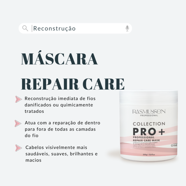 REPAIR CARE MASK PROFISSIONAL 500GR - Imagem 2